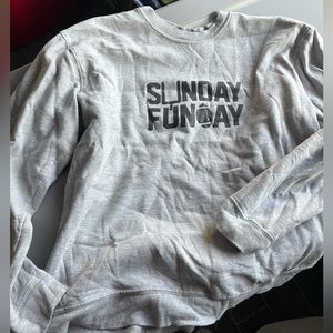 Football Sunday Funday crew neck, size large, like new
